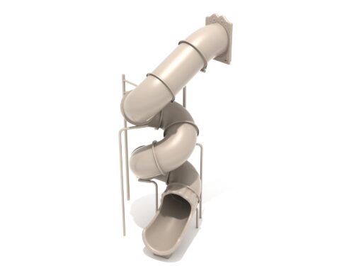 Playground-Equipment-15-Foot-Spiral-Tube-Slide-Slide-and-Mounts-Only