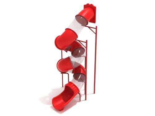 Playground-Equipment-16-Foot-Spiral-Tube-Slide-Slide-and-Mounts-Only