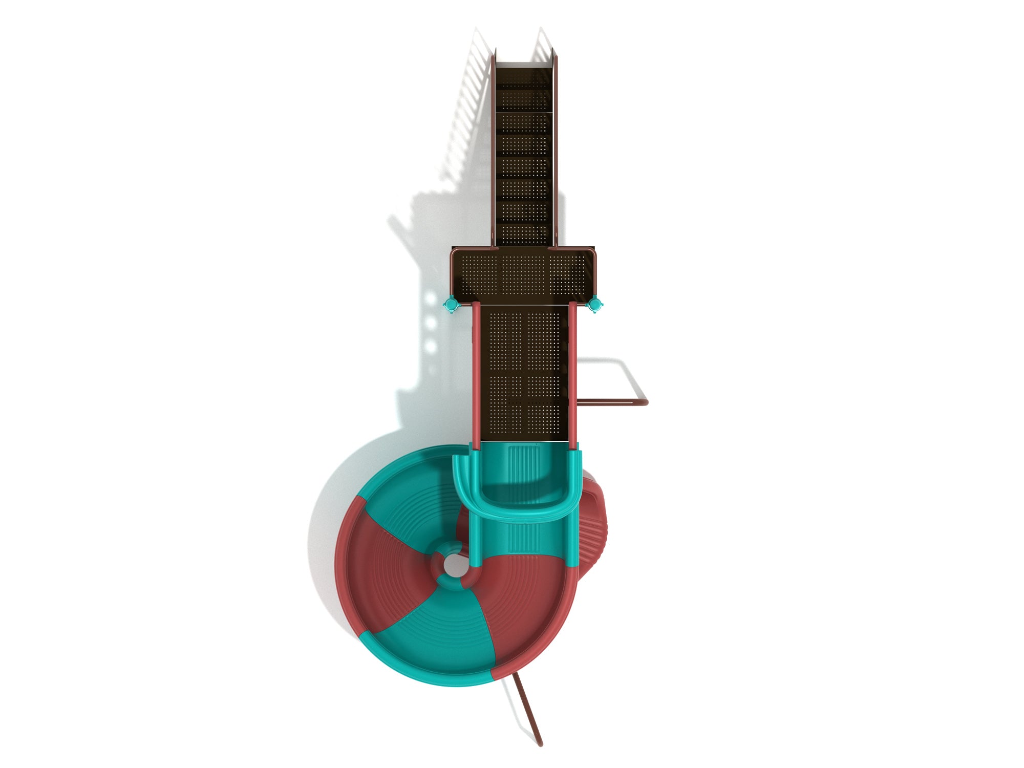 Playground-Equipment-6-Foot-Sectional-Spiral-Slide-Top