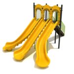 Playground-Equipment-6-Foot-Triple-Sectional-Split-Slide