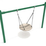 Playground-Equipment-7-Feet-High-Elite-Single-Post-Nest-Swing