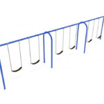 Playground-Equipment-8-Feet-High-Elite-Arch-Post-Swing-3-Bays