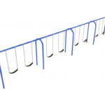 Playground-Equipment-8-Feet-High-Elite-Arch-Post-Swing-4-Bays