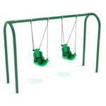 Playground-Equipment-8-Feet-High-Elite-Arch-Post-Swing-With-Child-Adaptive-Seats