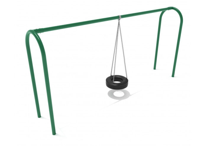 Playground-Equipment-8-Feet-High-Elite-Arch-Post-Tire-Swing