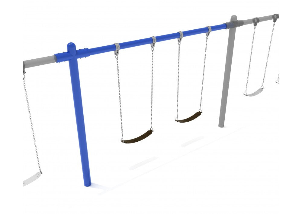 Playground-Equipment-8-Feet-High-Elite-Single-Post-Swing-Add-A-Bay