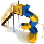 Playground-Equipment-8-Foot-Sectional-Spiral-Slide-Back