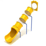 Playground-Equipment-8-Foot-Straight-Tube-Slide-Slide-and-Mounts-Only