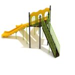 Playground-Equipment-8-Foot-Triple-Sectional-Split-Slide-Back