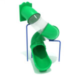 Playground-Equipment-9-Foot-Spiral-Tube-Slide-Slide-and-Mounts-Only