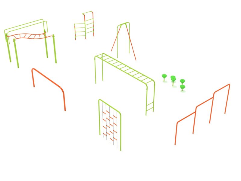 Playground-Equipment-9-Piece-Advanced-Kids-Gym-Course-Back