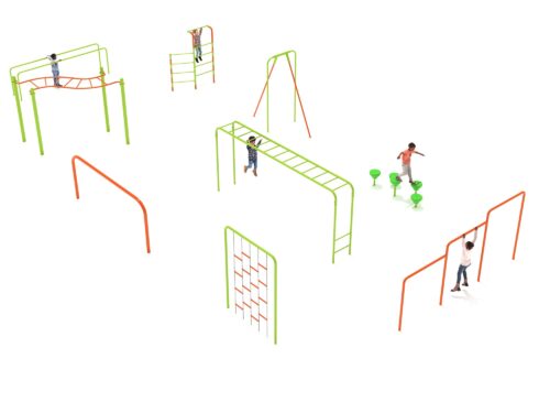 Playground-Equipment-9-Piece-Advanced-Kids-Gym-Course-Back-Kids