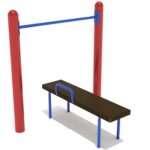 Playground-Equipment-Assisted-Chin-Up-Bar-With-Bench