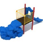 Playground-Equipment-Commercial-Boulder-Climber-With-Slide-Back