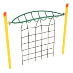 Playground-Equipment-Commercial-Single-Post-Overhead-Inverted-Horizon-Climber-With-Rope