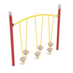 Playground-Equipment-Commercial-Single-Post-Tilted-Pebble-Bridge
