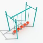 Playground-Equipment-Commercial-Single-Row-Pebble-Bridge