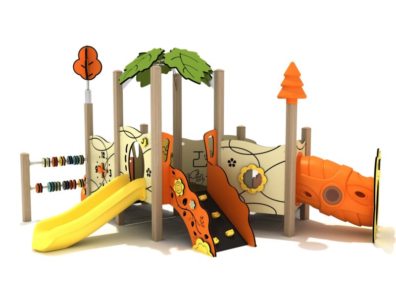 Playground-Equipment-Dogwood-Canopy-Mini-Play-Structure-Iron-Guard-Front
