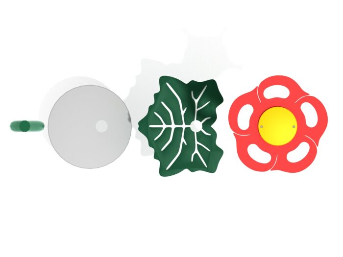 Playground-Equipment-Flower-Stepper-with-Leaf-Pieces-Top