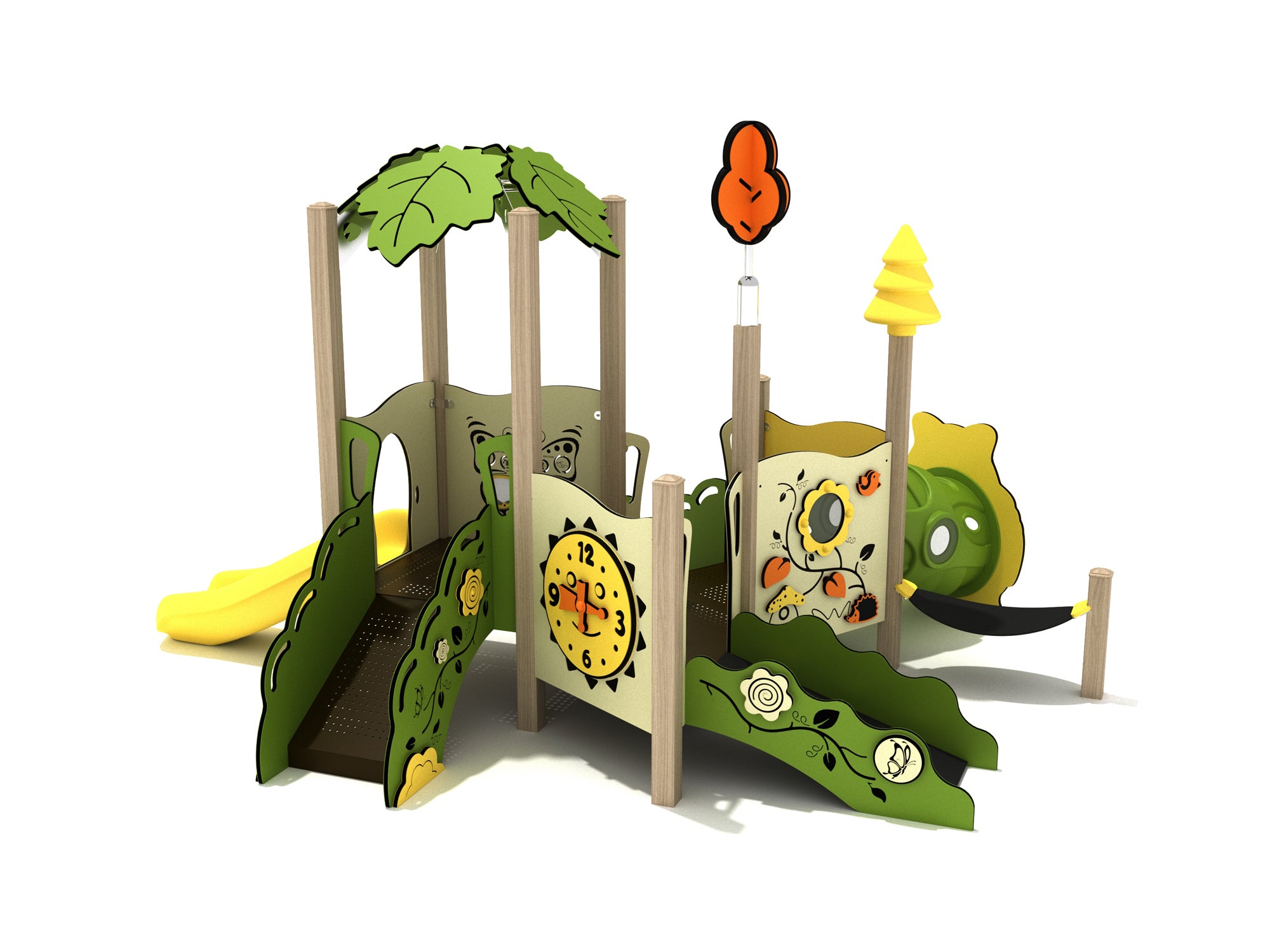 Playground-Equipment-Forsythia-Canopy-Mini-Play-Structure-Iron-Guard-Back