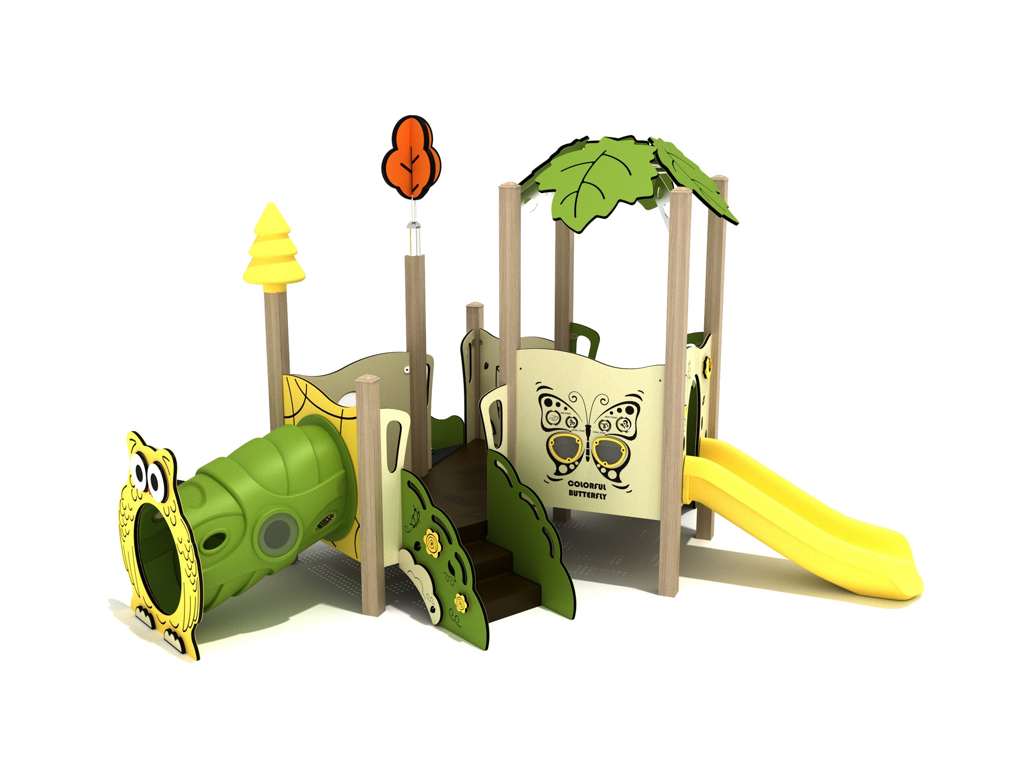 Playground-Equipment-Forsythia-Canopy-Mini-Play-Structure-Iron-Guard-Front