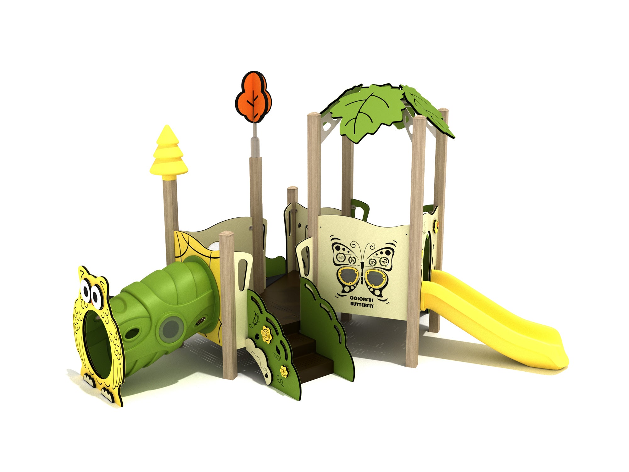 Playground-Equipment-Forsythia-Canopy-Mini-Play-Structure-Steel-Guard-Front