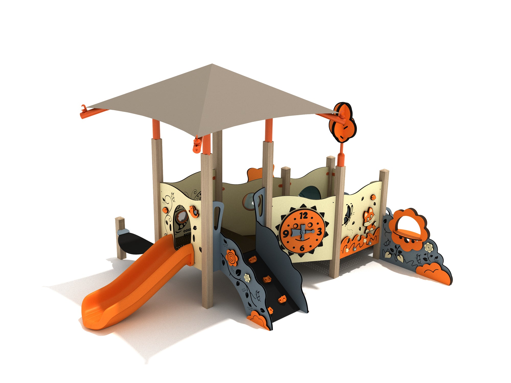 Playground-Equipment-Fuschia-Canopy-Mini-Play-Structure-Steel-Guard-Back