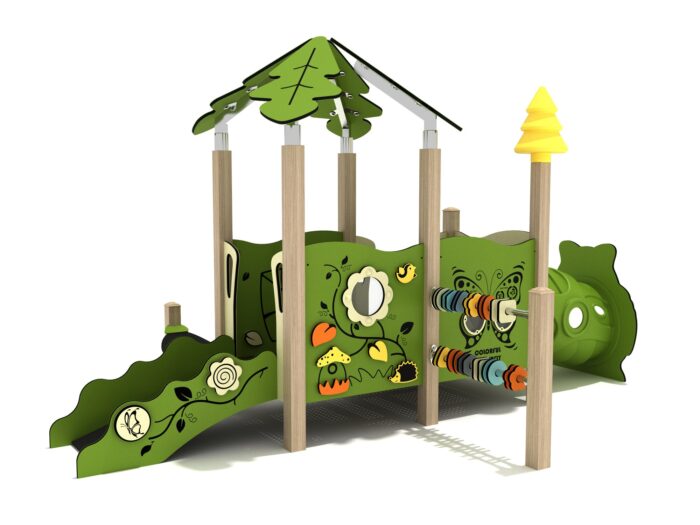 Playground-Equipment-Heather-Canopy-Mini-Play-Structure-Iron-Guard-Front