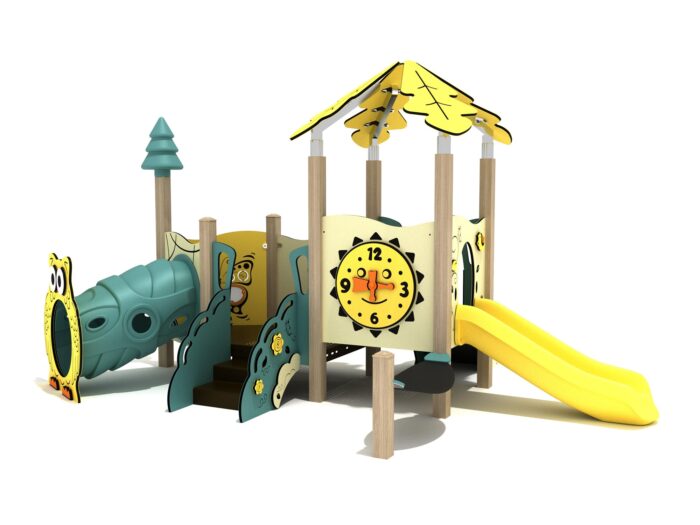 Playground-Equipment-Hibiscus-Canopy-Mini-Play-Structure-Iron-Guard-Front
