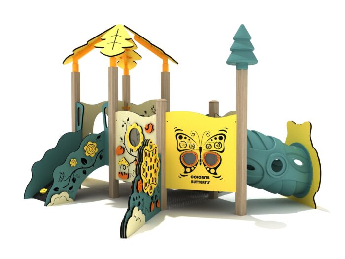 Playground-Equipment-Hibiscus-Canopy-Mini-Play-Structure-Steel-Guard-Back