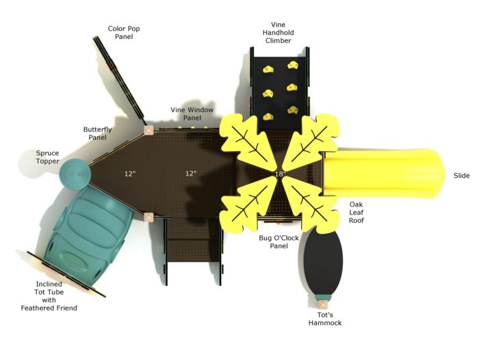 Playground-Equipment-Hibiscus-Canopy-Mini-Play-Structure-Steel-Guard-Top-Info
