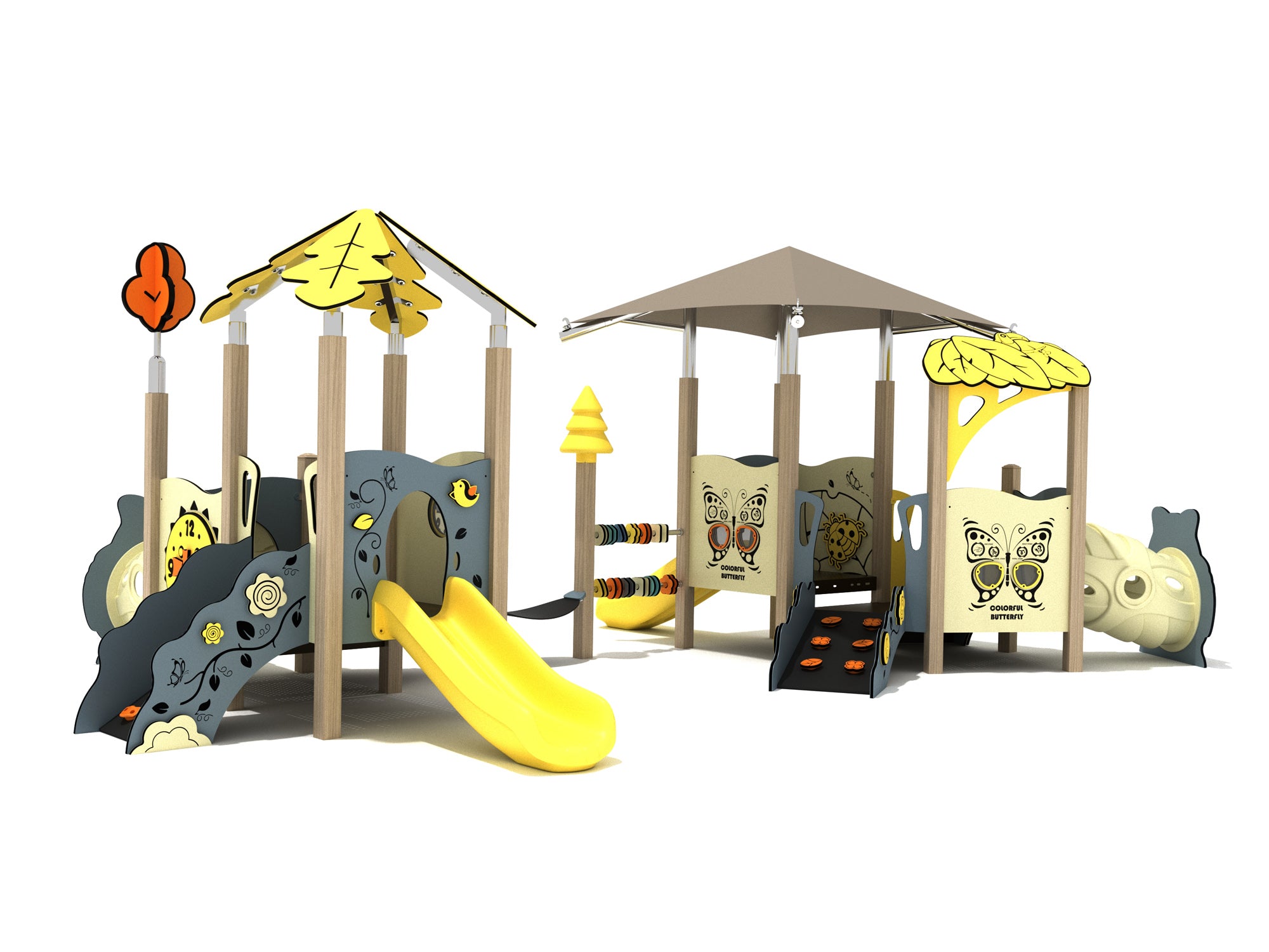 Playground-Equipment-Hydrangea-Canopy-Mini-Play-Structure-Iron-Guard-Front