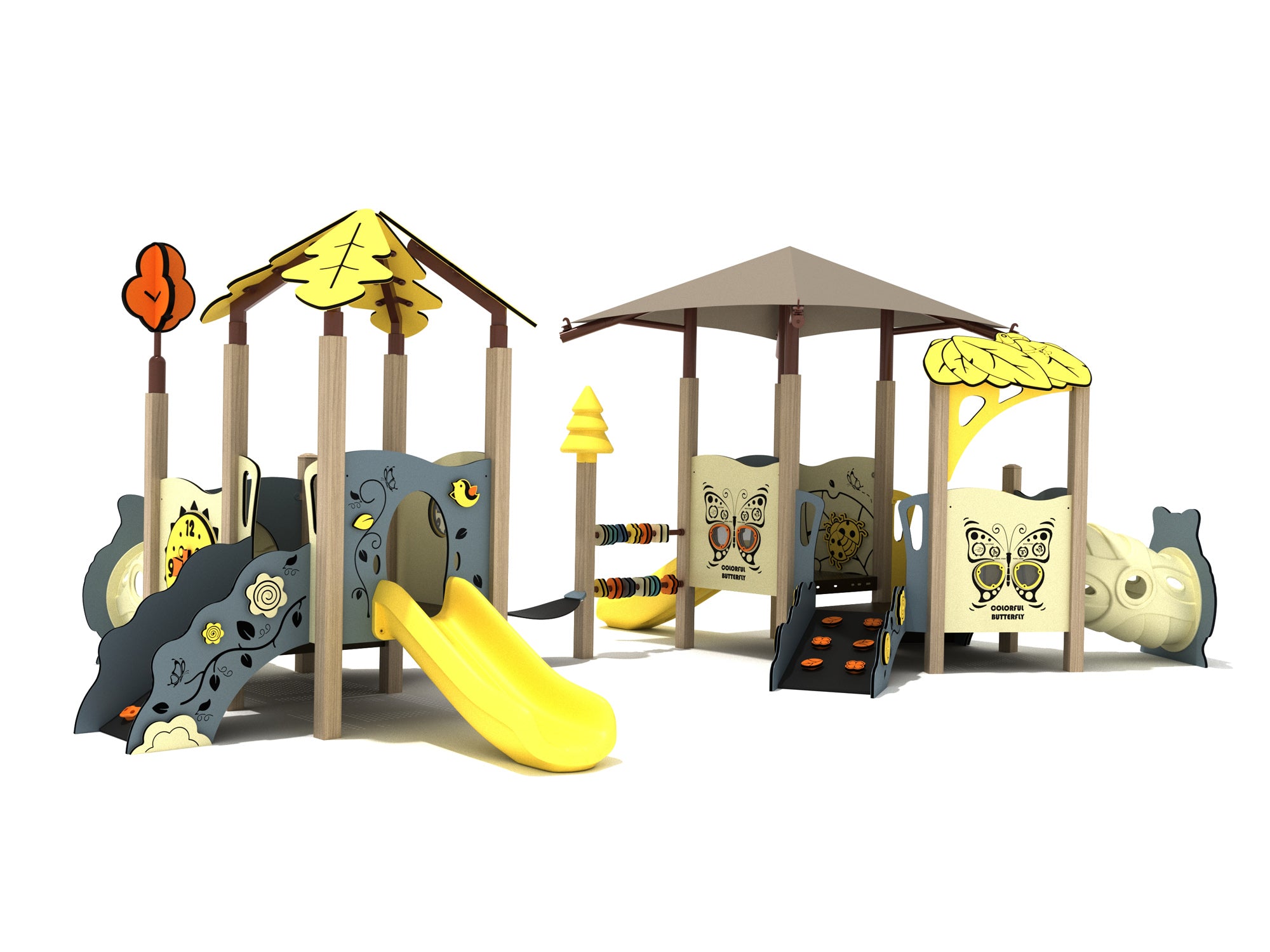 Playground-Equipment-Hydrangea-Canopy-Mini-Play-Structure-Steel-Guard-Front