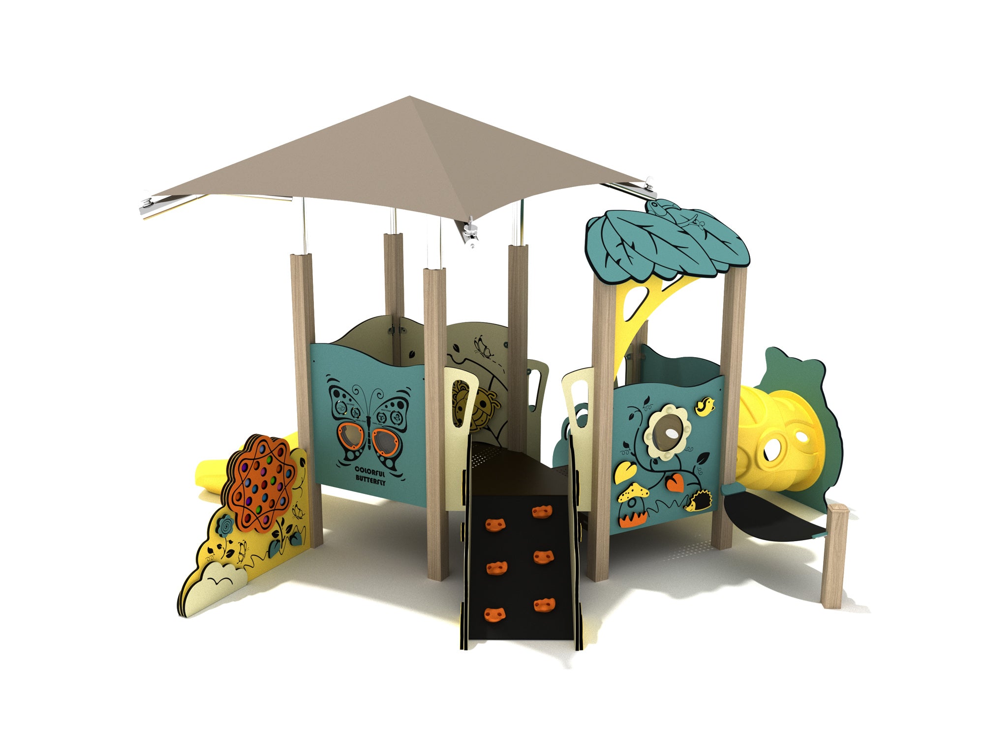 Playground-Equipment-Oleander-Canopy-Mini-Play-Structure-Iron-Guard-Back