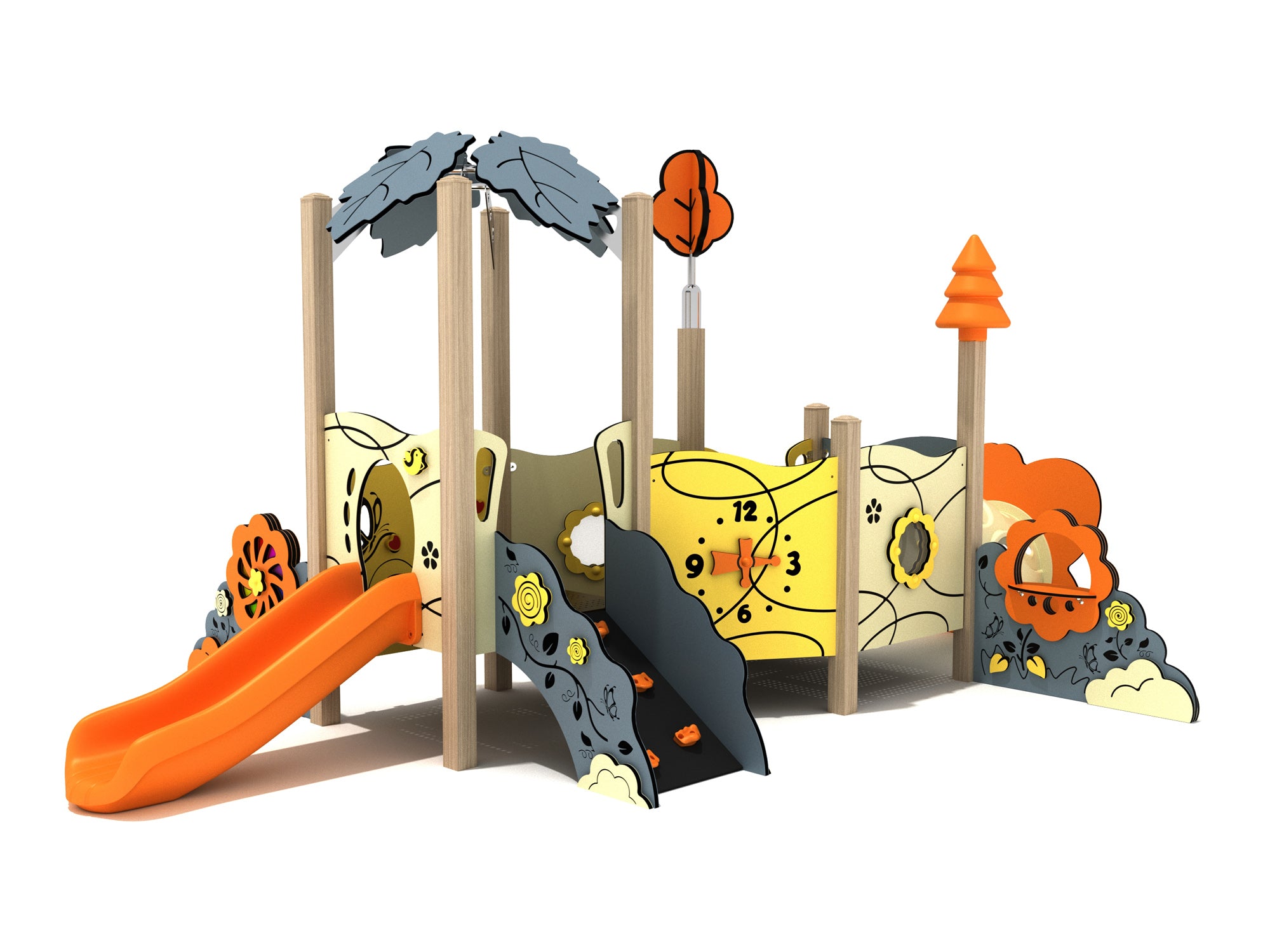 Playground-Equipment-Peony-Canopy-MiniPlayStructure-Iron-Guard-Front