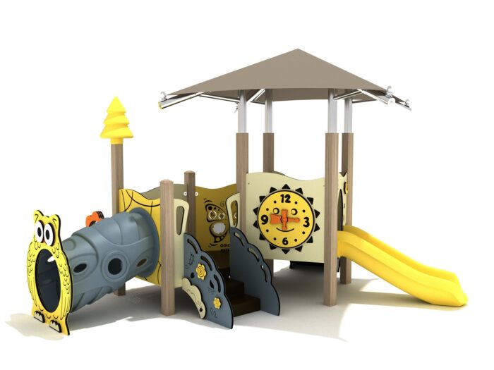 Playground-Equipment-Periwinkle-Canopy-Mini-Play-Structure-Iron-Guard-Front