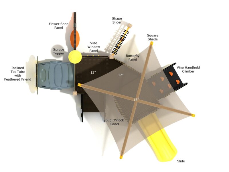 Playground-Equipment-Periwinkle-Canopy-Mini-Play-Structure-Steel-Guard-Top-Info