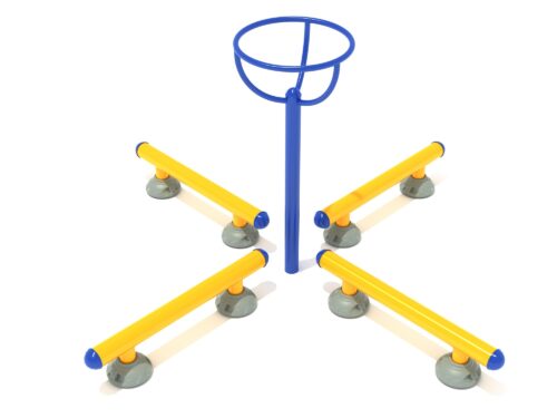 Playground-Equipment-Quadruple-Balance-Step-Circle-Station