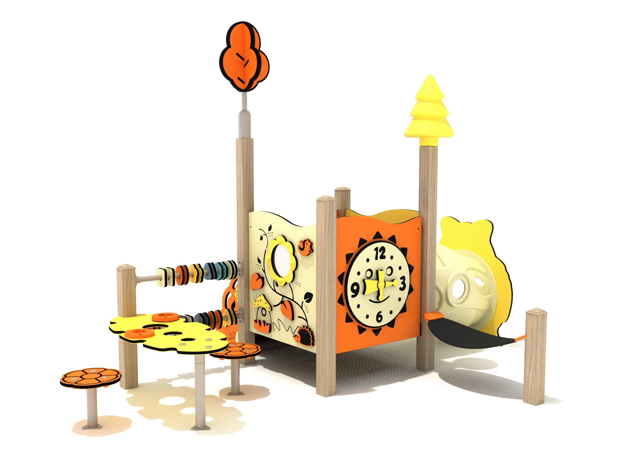 Playground-Equipment-Siberian-Cypress-Canopy-Mini-Play-Structure-Steel-Guard-Back