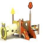 Playground-Equipment-Siberian-Cypress-Canopy-Mini-Play-Structure-Steel-Guard-Front