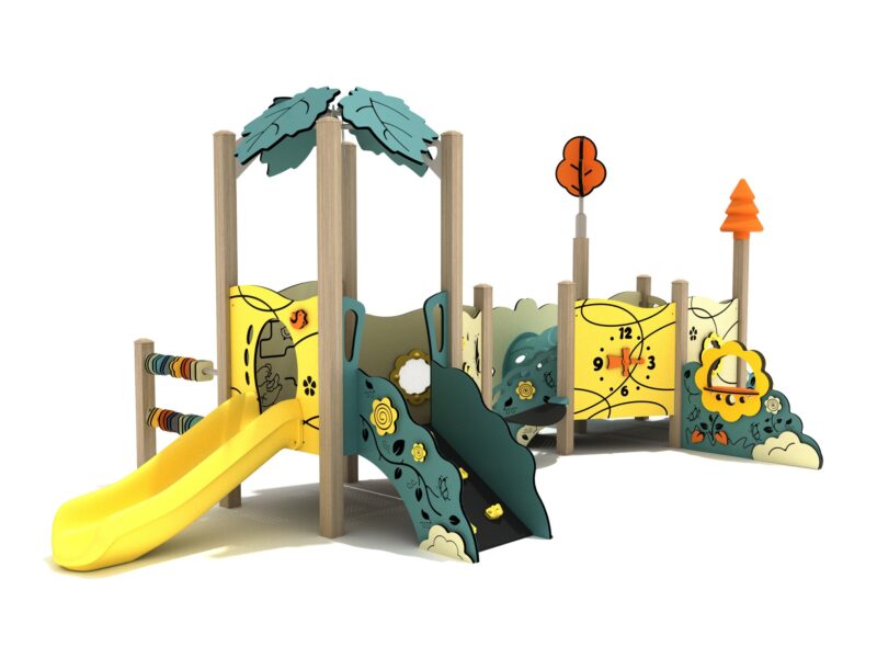 Playground-Equipment-Star-Anise-Canopy-Mini-Play-Structure-Steel-Guard-Back