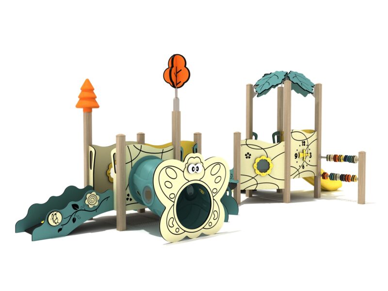Playground-Equipment-Star-Anise-Canopy-Mini-Play-Structure-Steel-Guard-Front