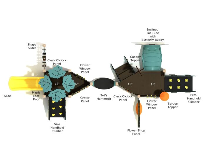 Playground-Equipment-Star-Anise-Canopy-Mini-Play-Structure-Steel-Guard-Top-Info