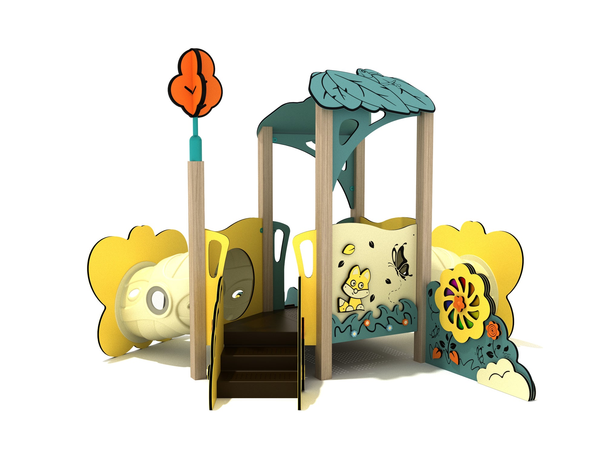 Playground-Equipment-Star-Magnolia-Canopy-Mini-Play-Structure-Steel-Guard-Back