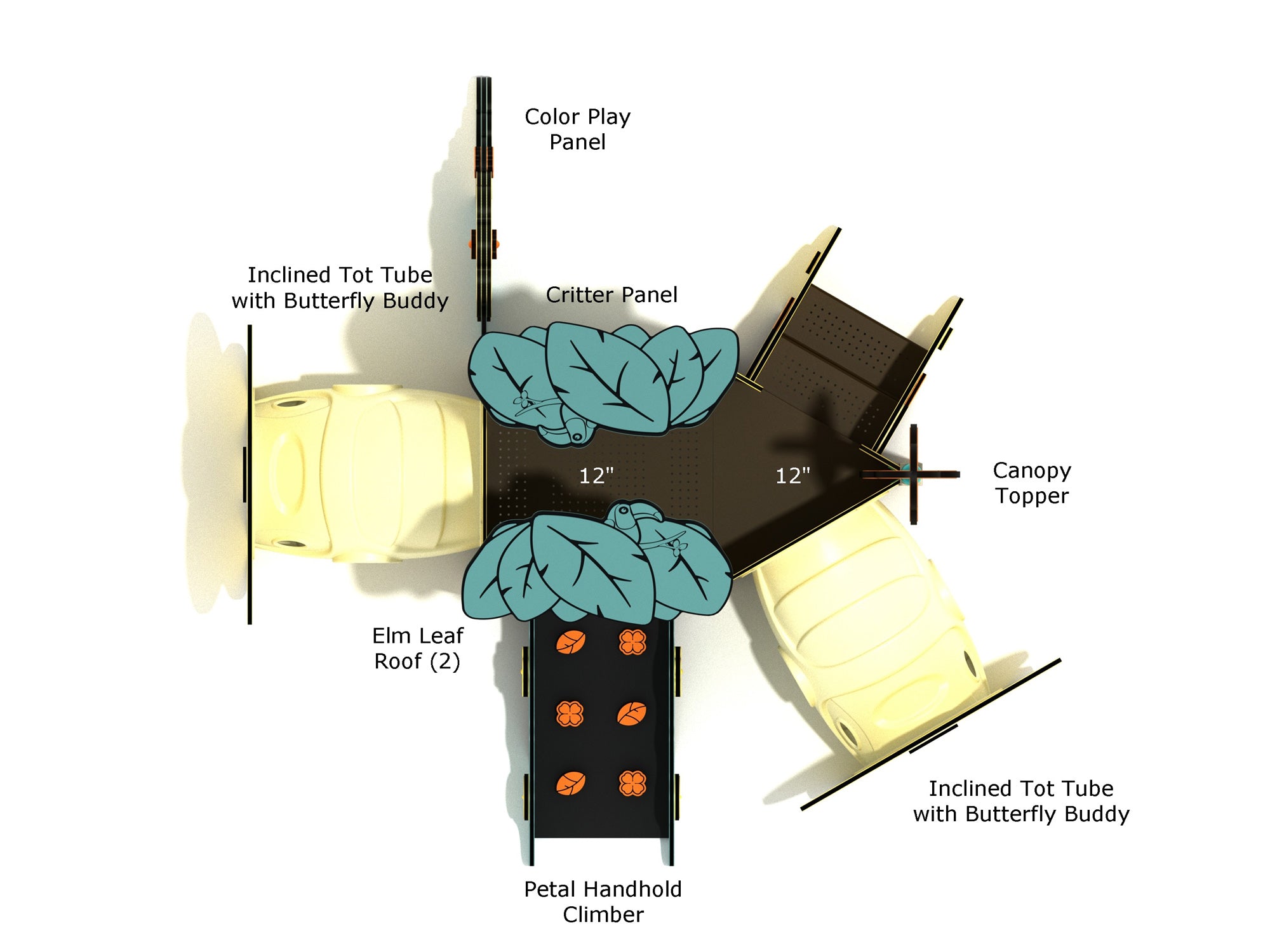 Playground-Equipment-Star-Magnolia-Canopy-Mini-Play-Structure-Steel-Guard-Top-Info