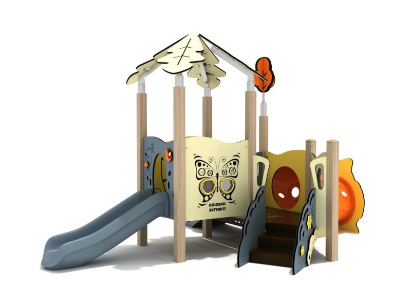 Playground-Equipment-Thyme-Canopy-Mini-Play-Structure-Iron-Guard-Front