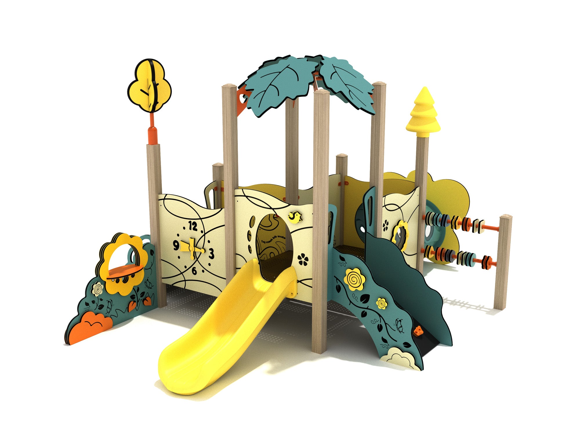 Playground-Equipment-Yoshino-Cherry-Canopy-Mini-Play-Structure-Steel-Guard-Front