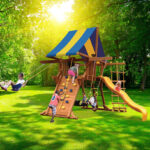 Playground-One-Deluxe-Playcenter-Double-Swing-Arm-New