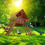 Playground-One-Extreme-Playcenter-w-Wood-Roof-New