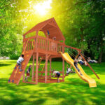 Playground-One-Original-Fort-Combo-2-XL-w-Wood-Roof-New
